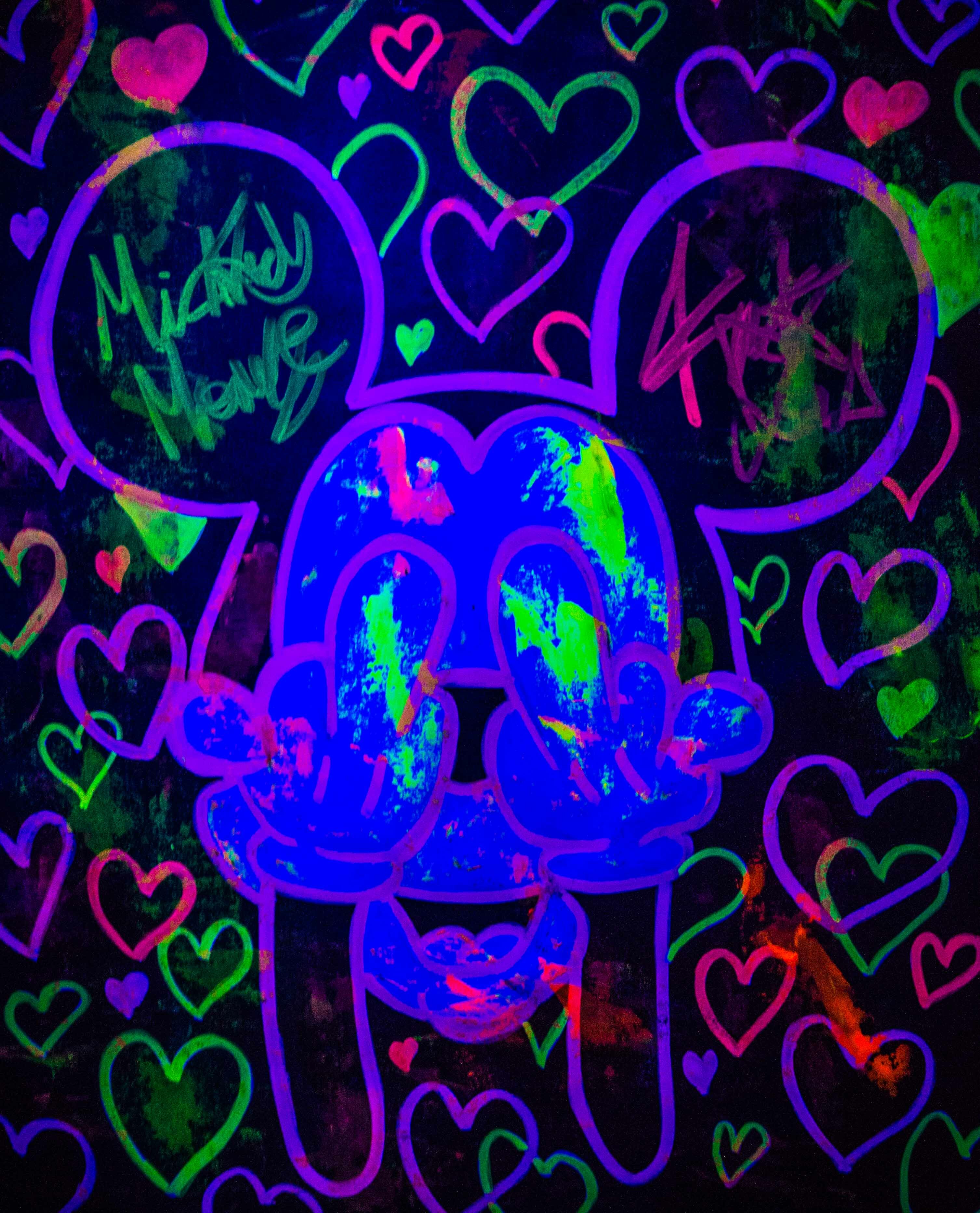 Neon Hearts Mickey Mouse F.U. Series