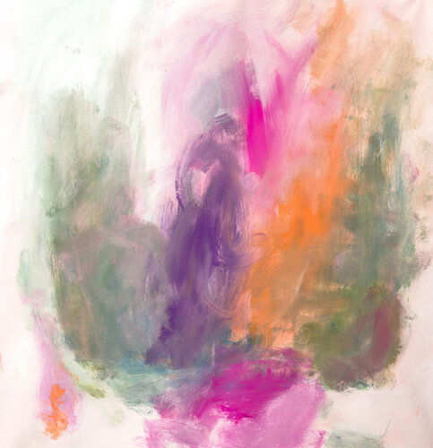 Bouquet ephemero abstract art by Carlos Pun by Carlos Pun, Painting for Sale on Select