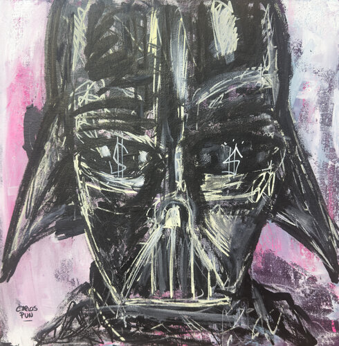 Darth Vader Welcome Back ( star wars movie) by Carlos Pun, Painting for Sale on Select