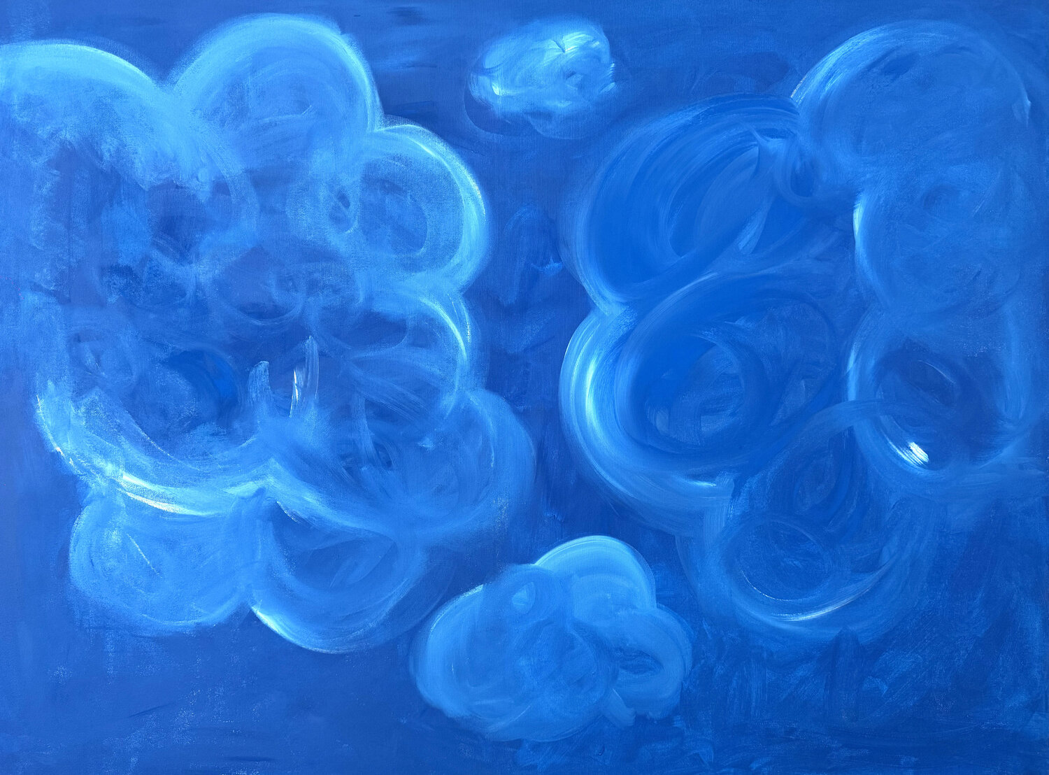 i went to the ocean to breath and i saw a beautiful sky Carlos Pun Original painting for sale