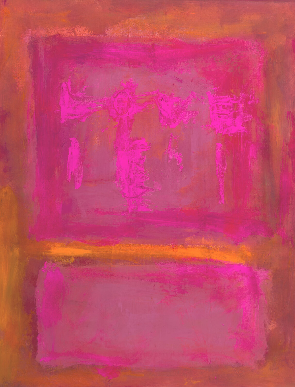 love frecuency over reds {rothko inspired} Carlos Pun Original painting for sale