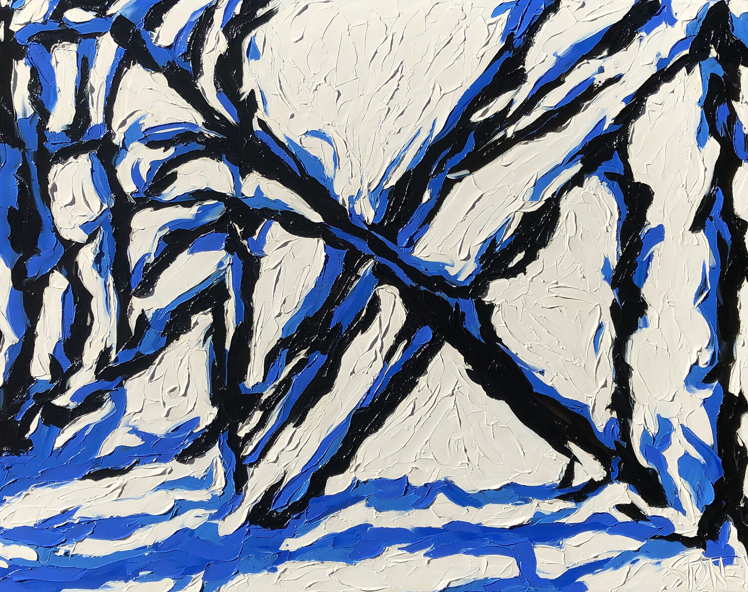 Double X Bill Stone Original painting for sale