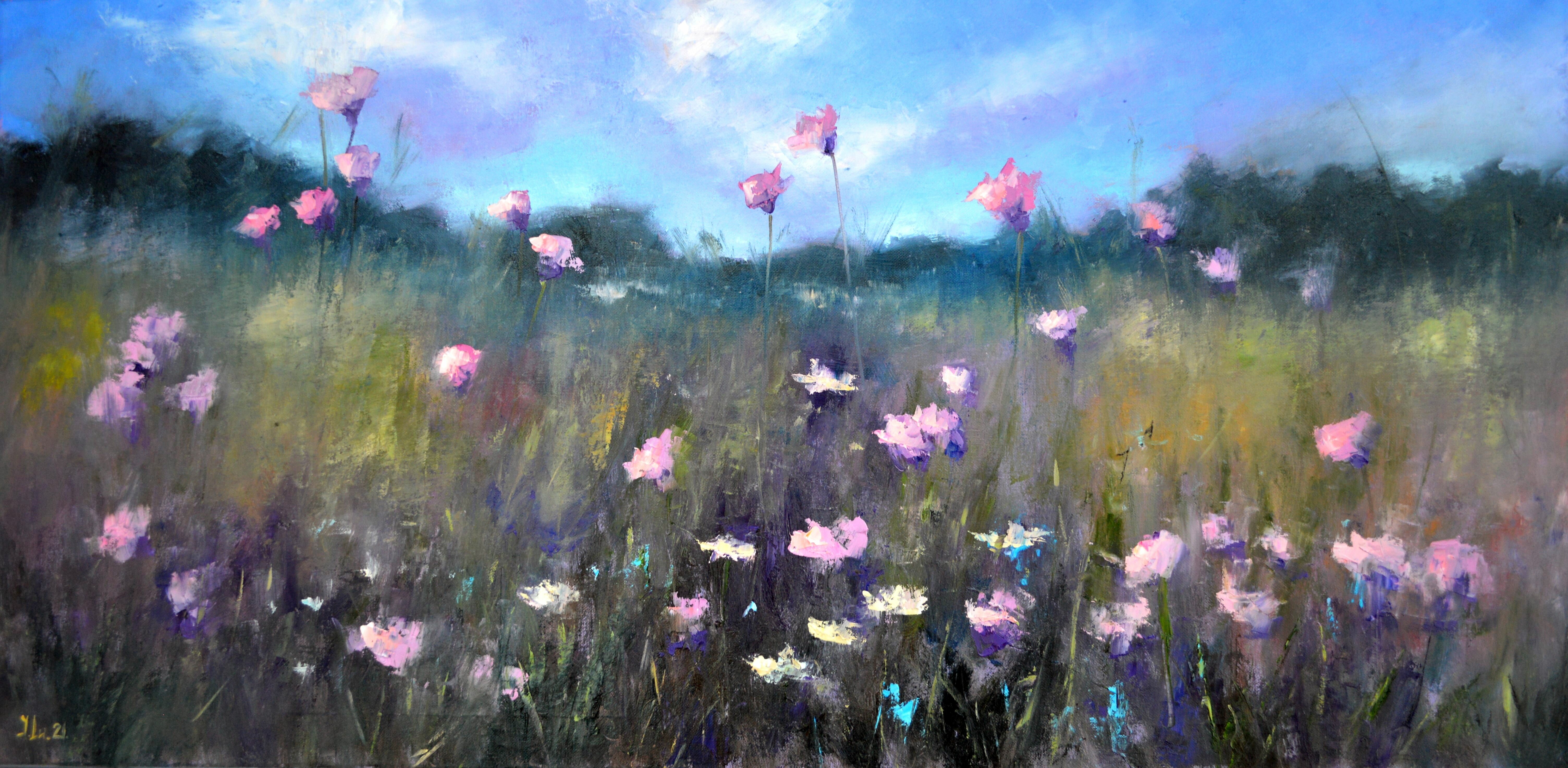 A meadow of flowering herbs