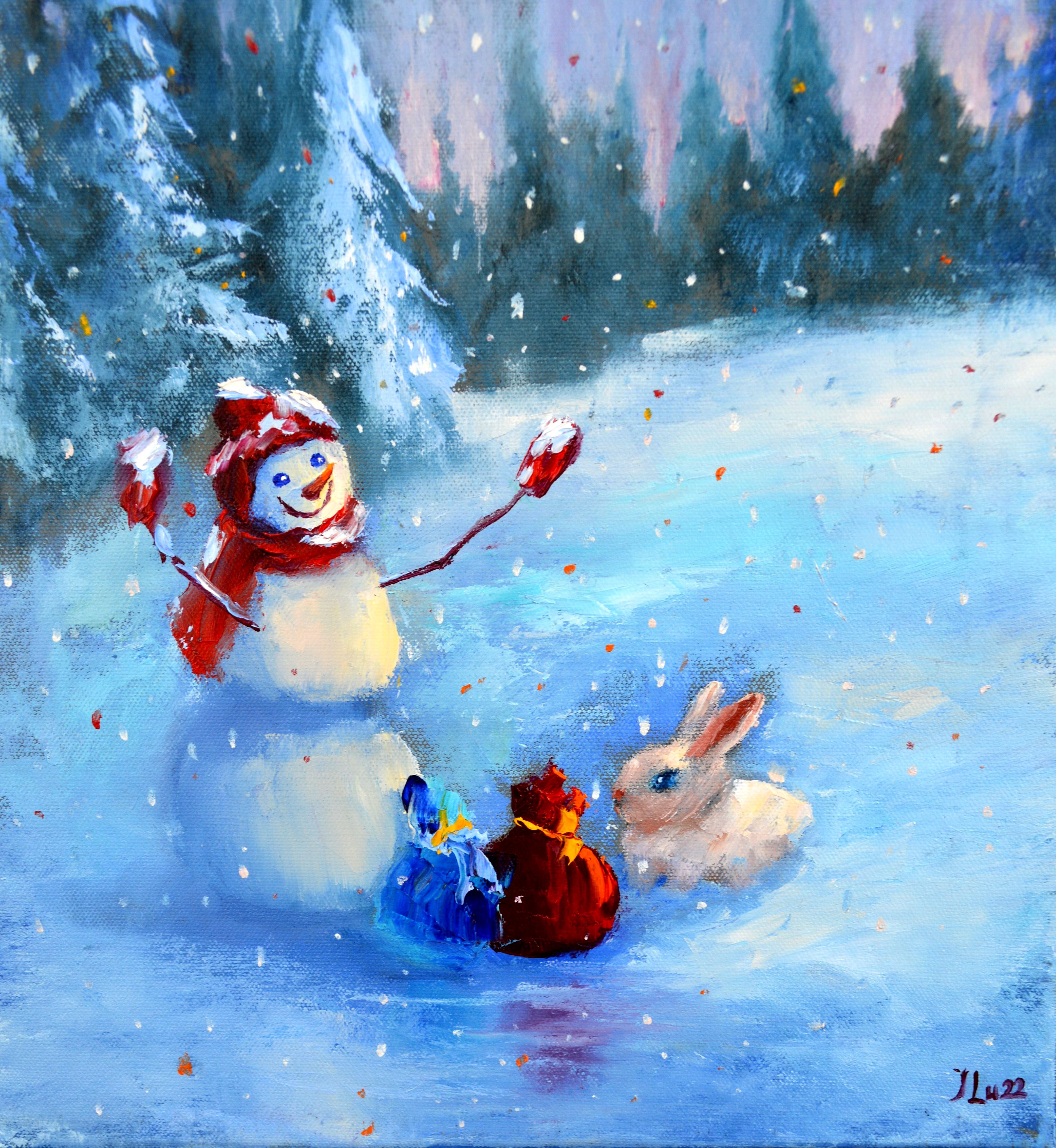 Topic Snowman paintings