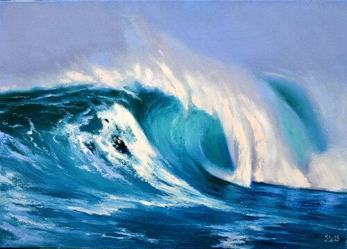 The Sculpted Tide (2025) by Elena Lukina, Painting for Sale on Select