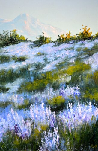 Albedo: The Morning Ethereal by Elena Lukina, Painting for Sale on Select