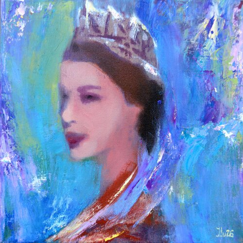 Eternal Grace: The Luminous Queen by Elena Lukina, Painting for Sale on Select