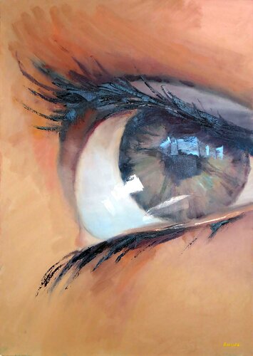 The Resonance: Second Sight — Flesh of Vibration by Elena Lukina, Painting for Sale on Select