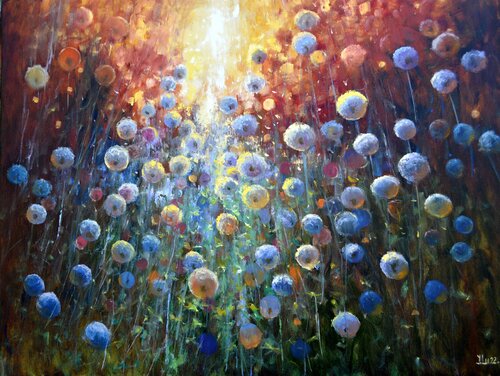 The Architecture of Radiance by Elena Lukina, Painting for Sale on Select