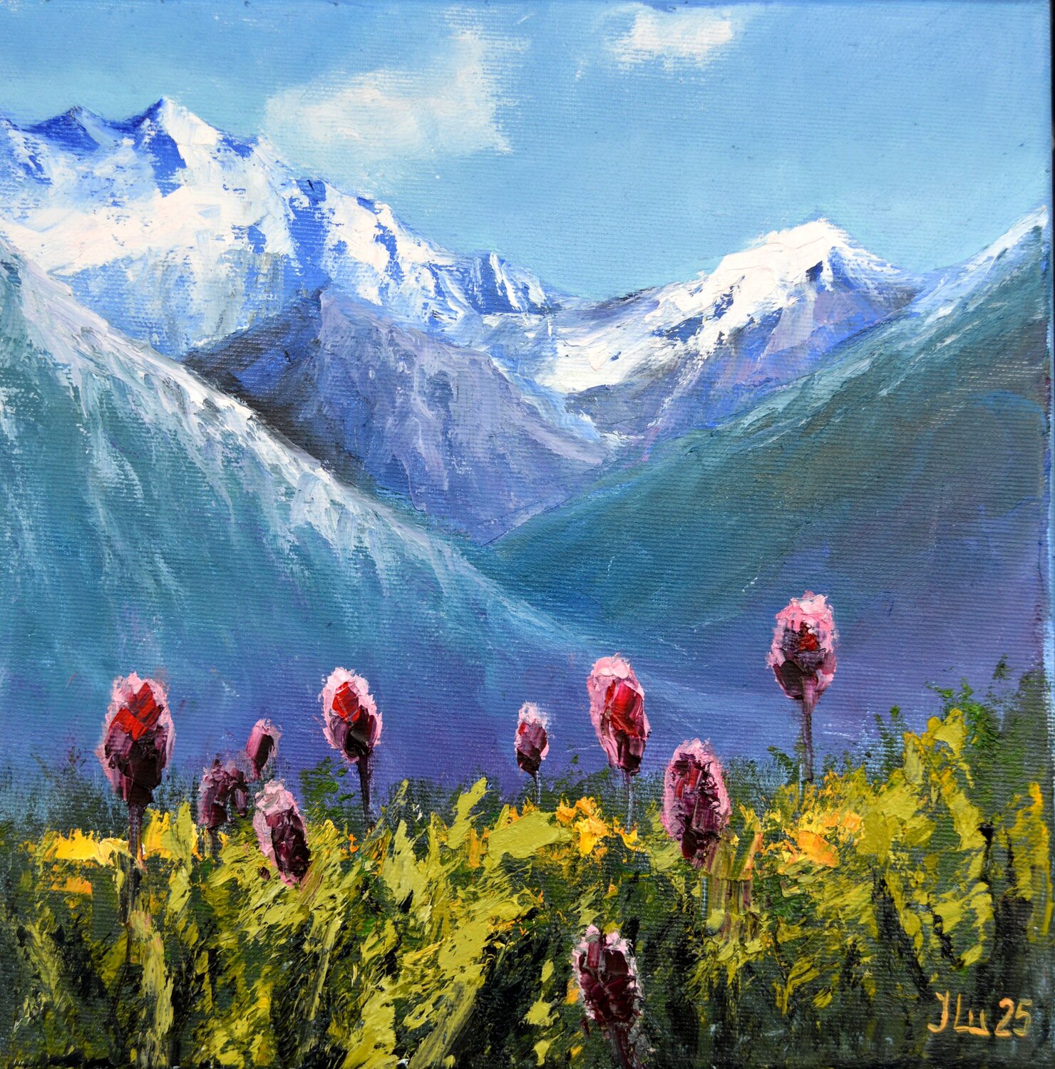 Mountain herbs Elena Lukina Original painting for sale