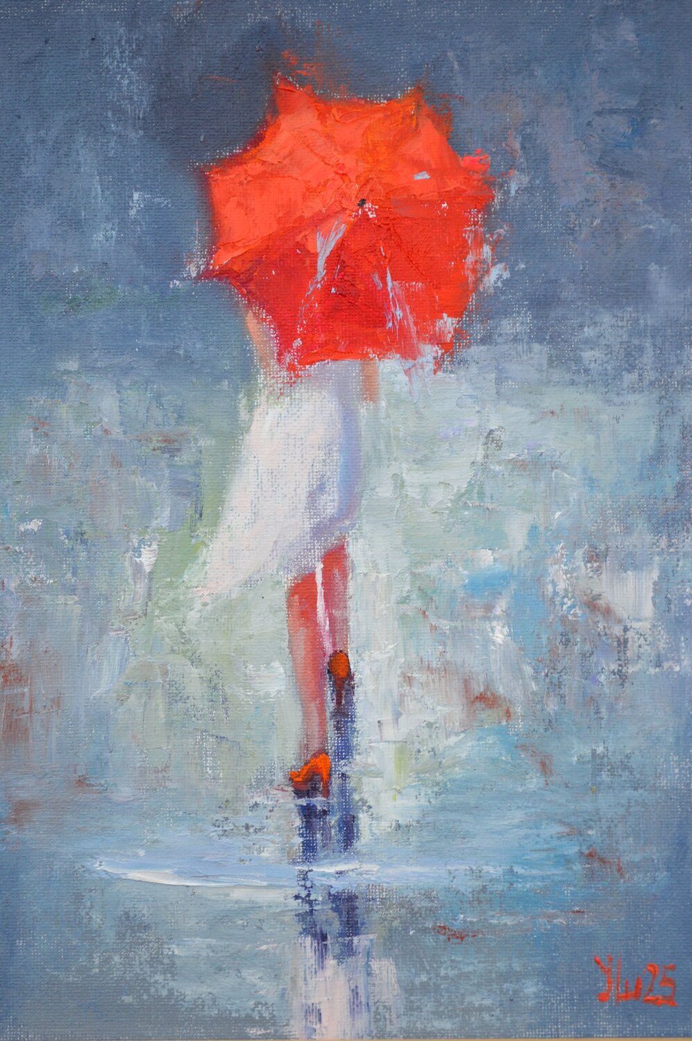 A warm summer rain Elena Lukina Original painting for sale