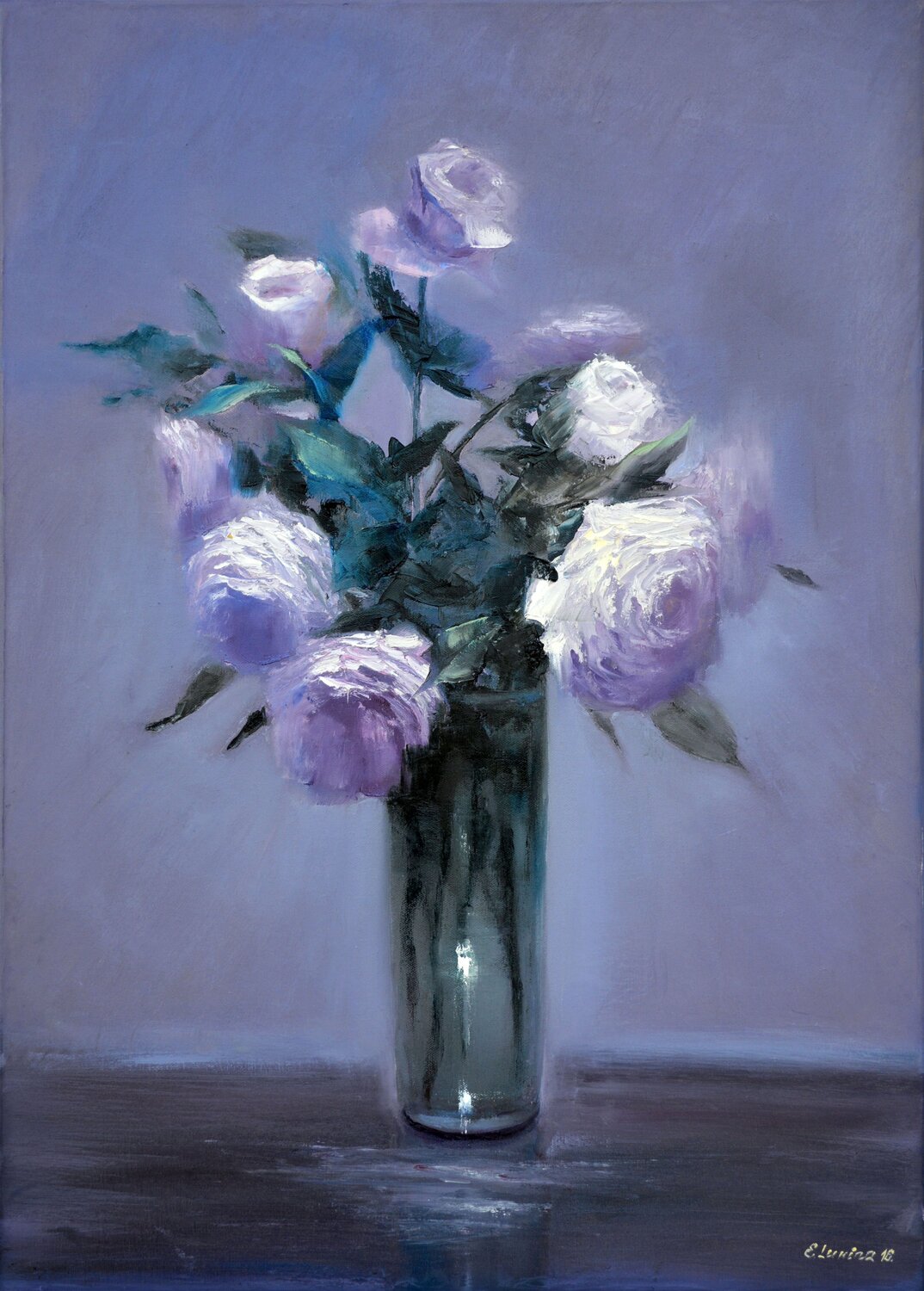 The Twilight Echo of Roses Elena Lukina Original painting for sale