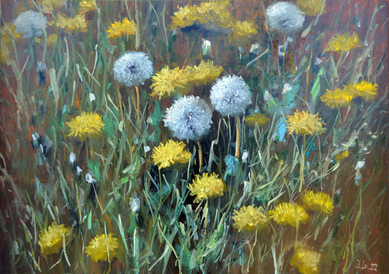 The Rhythm of Ethereal Structures Elena Lukina Original painting for sale