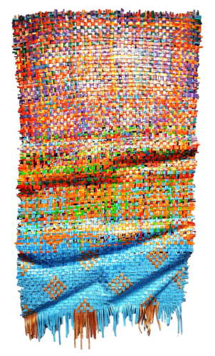 Turmoil | Sculptural woven paint artwork by Julee Latimer, Painting for Sale on Select