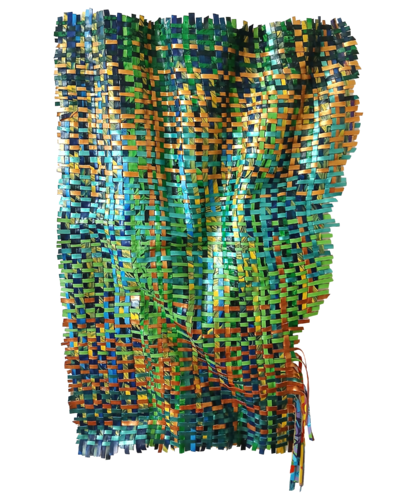 Evergreen | Sculptural Woven Paint Artwork by Julee Latimer, Painting for Sale on Select