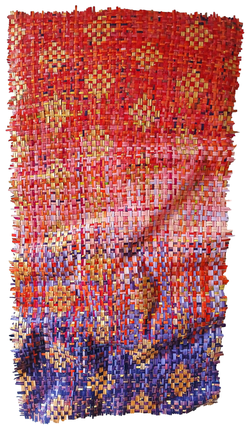 Losing Touch | Sculptural woven paint artwork Julee Latimer Original painting for sale