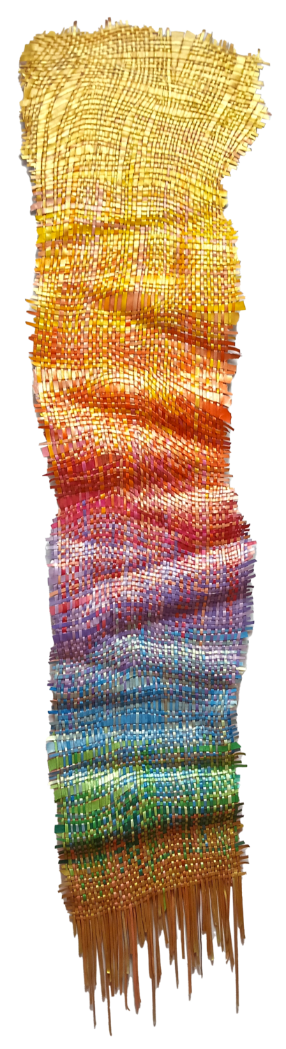Journey | Sculptural woven paint artwork Julee Latimer Original painting for sale