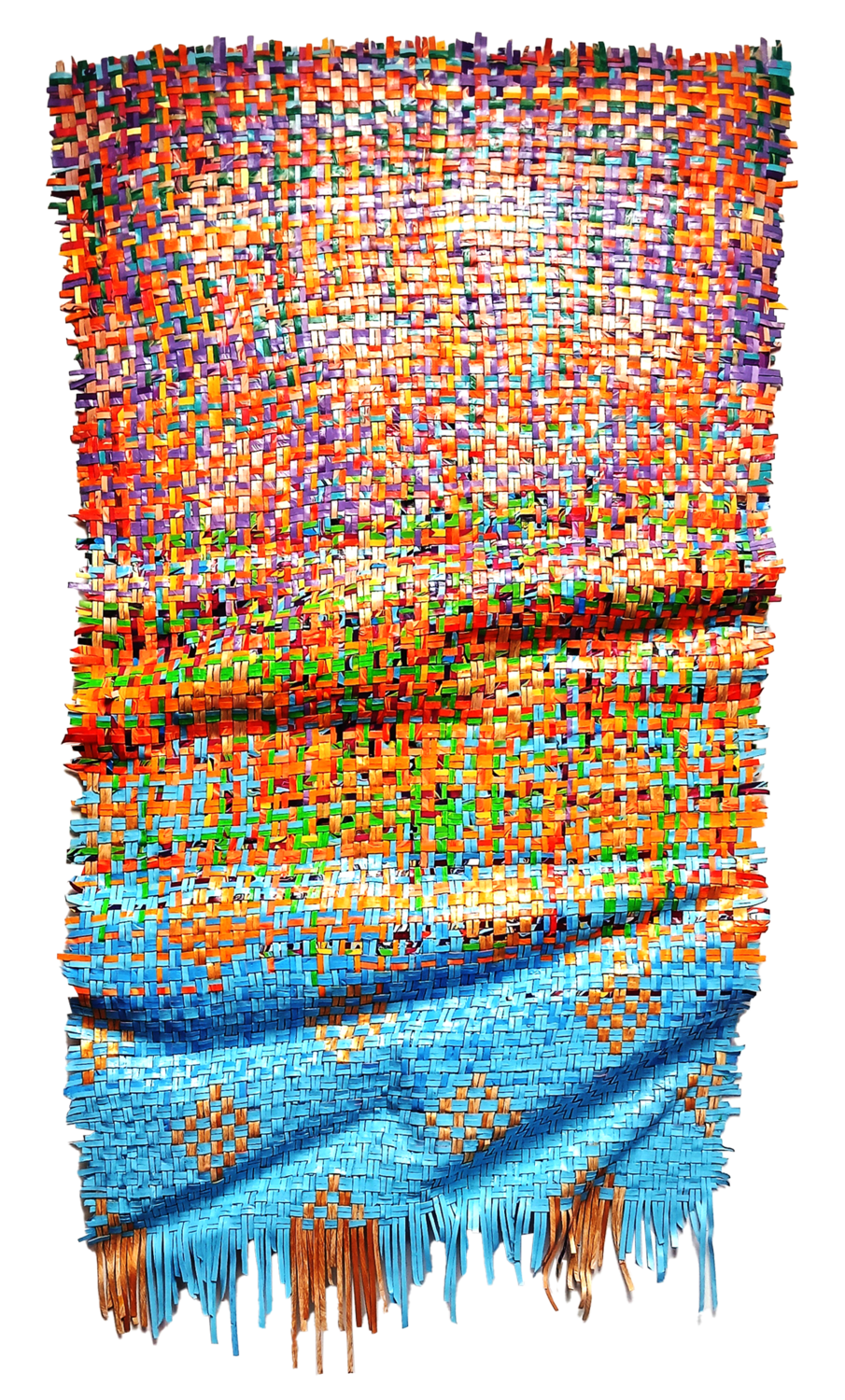 Turmoil | Sculptural woven paint artwork Julee Latimer Original painting for sale