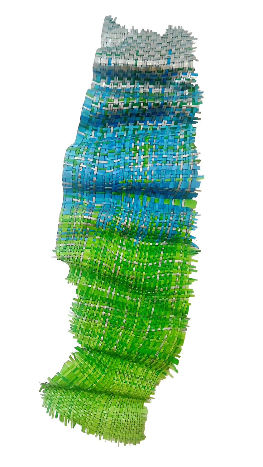 Cascade 2 | Sculptural Woven Paint Artwork Julee Latimer Sculpture for sale