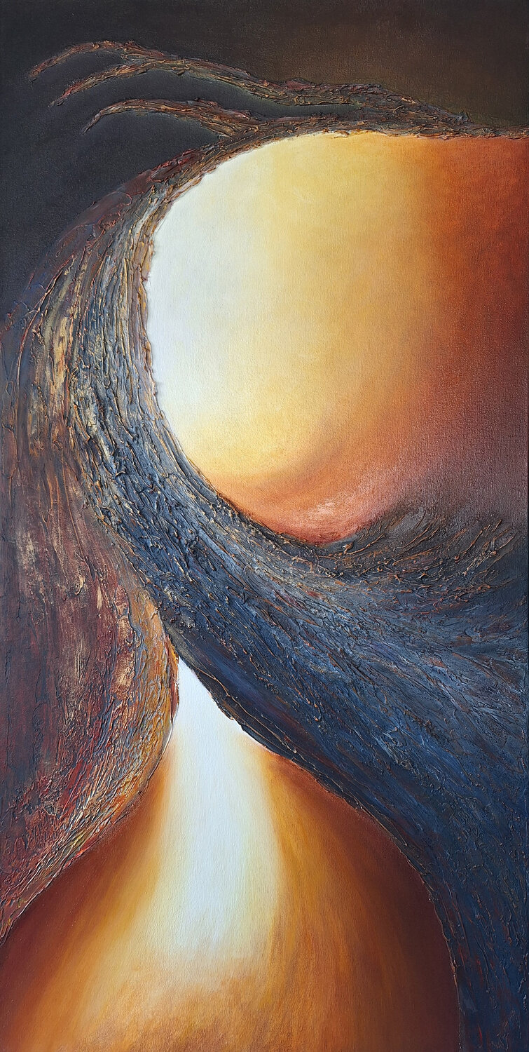 Chasing the Sun Rina Ritzi Originalgemälde zu verkaufen