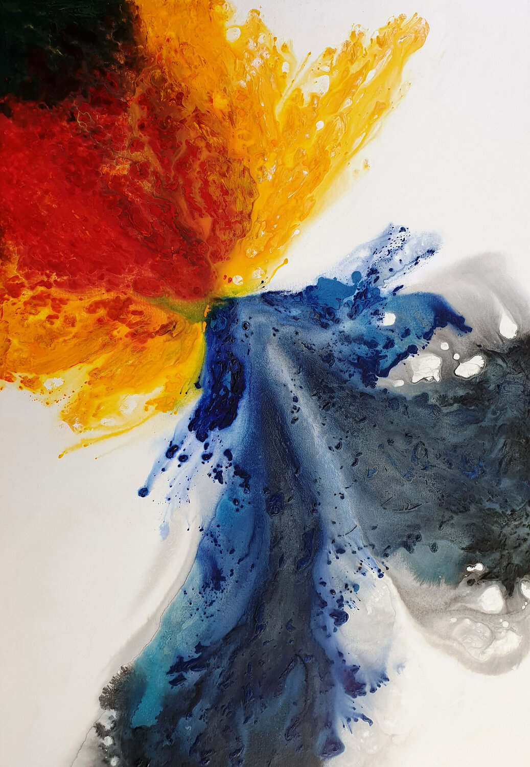 Eruption of Joy Rina Ritzi Original painting for sale