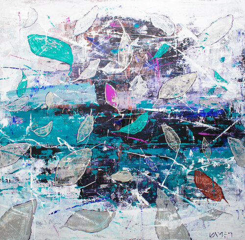 Silver Leaves by Kamen Trifonov, Painting for Sale on Select