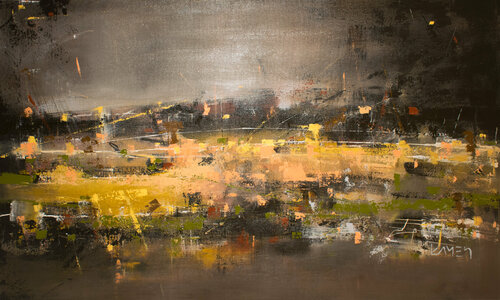 November Night by Kamen Trifonov, Painting for Sale on Select