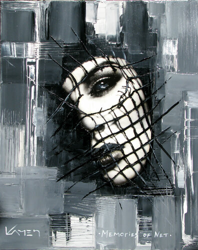 Memories of Net by Kamen Trifonov, Painting for Sale on Select