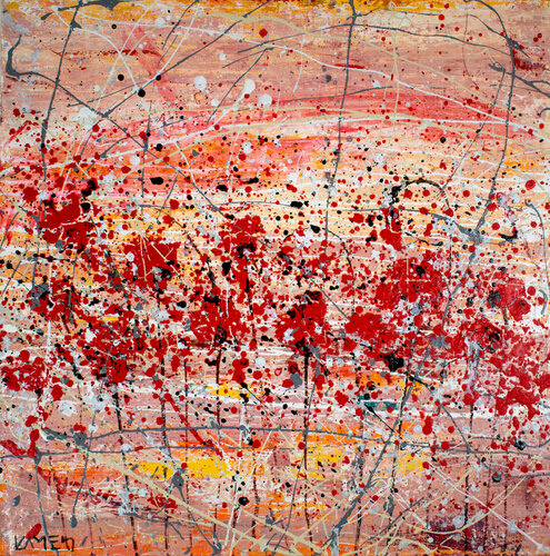 Poppies at Dusk 9 by Kamen Trifonov, Painting for Sale on Select