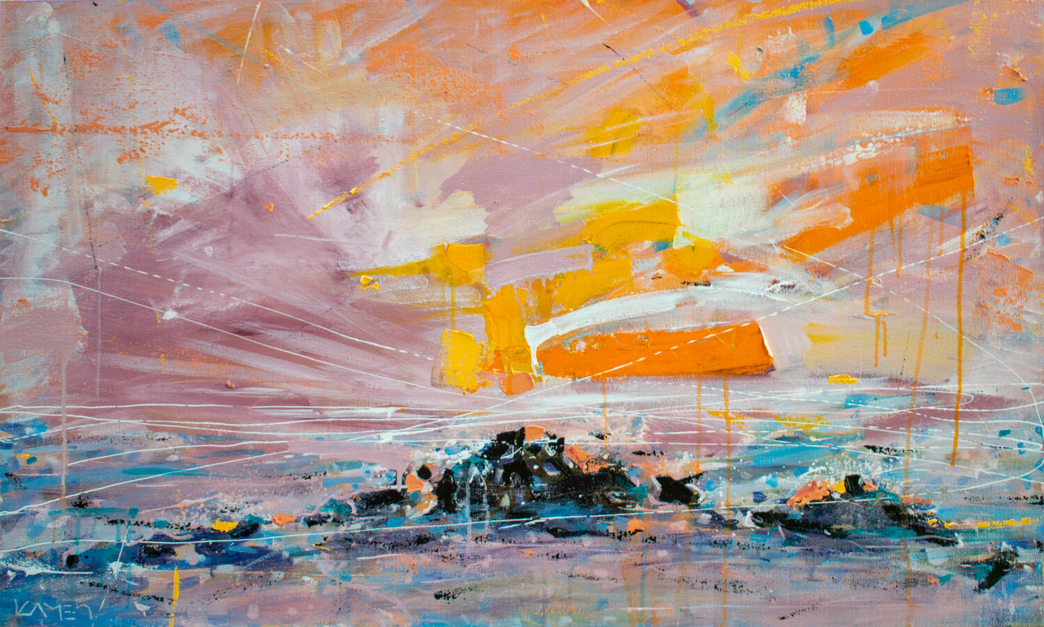 Lazy Ocean Kamen Trifonov Original painting for sale