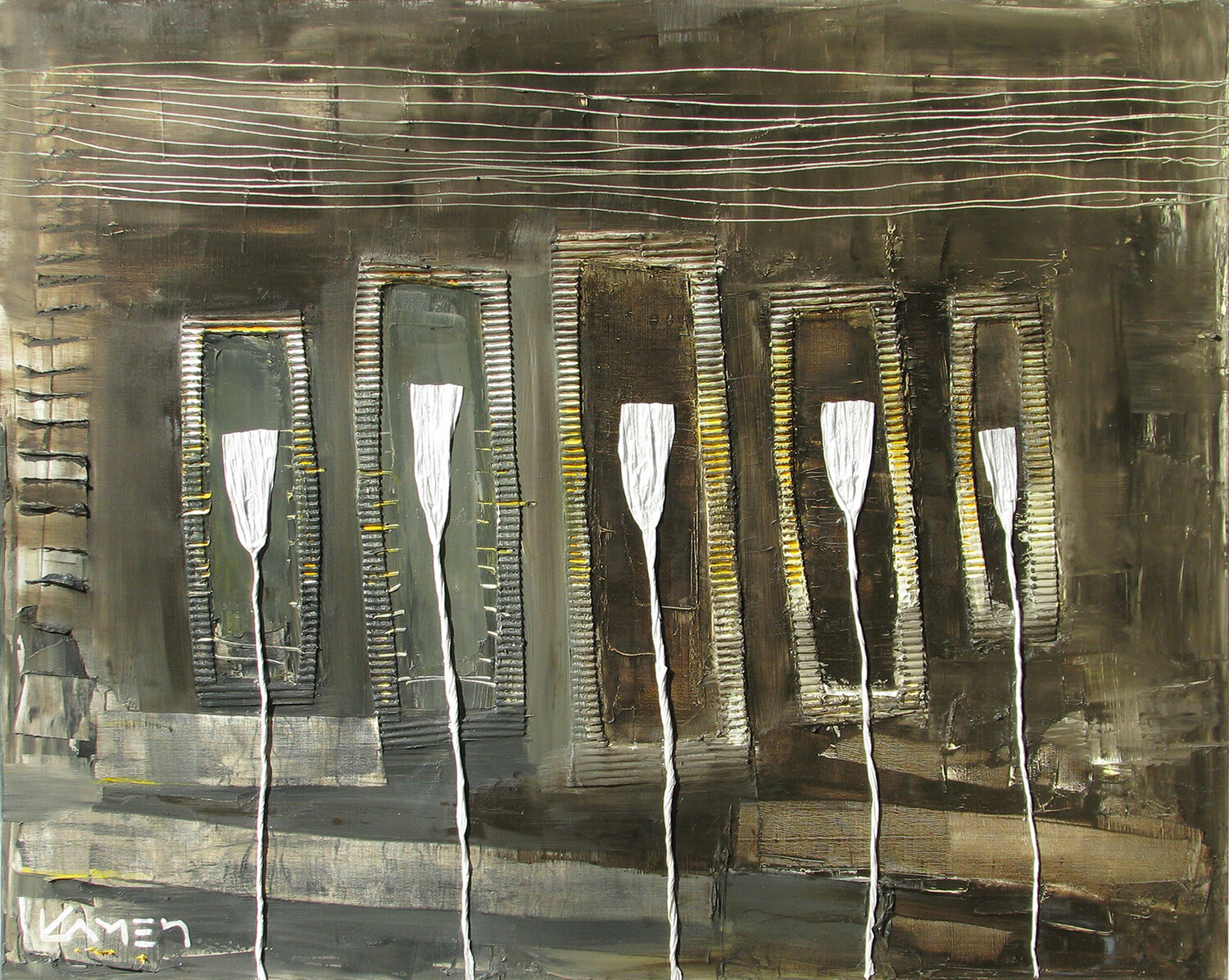 Ghost Flowers Kamen Trifonov Original painting for sale