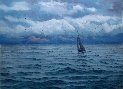 Waterscape 02 by Garry Arzumanyan, Painting for Sale on Select