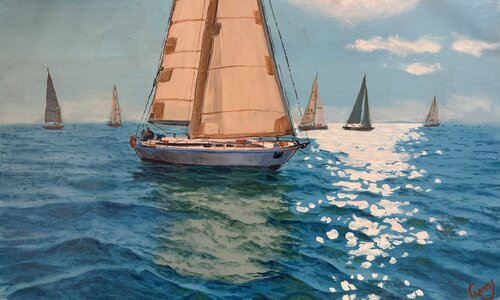 Seascape 45 by Garry Arzumanyan, Painting for Sale on Select