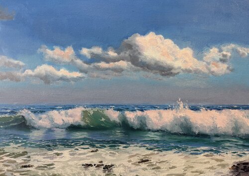 Wave 01 by Garry Arzumanyan, Painting for Sale on Select