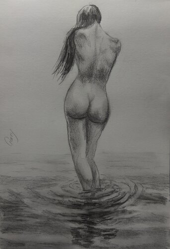 Nude 10 by Garry Arzumanyan, Drawing for Sale on Select