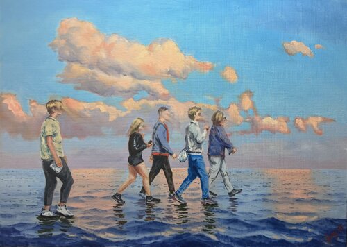 Crossing 01 by Garry Arzumanyan, Painting for Sale on Select