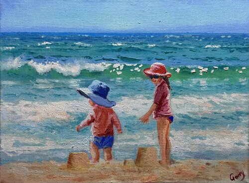 The Beach 04 by Garry Arzumanyan, Painting for Sale on Select