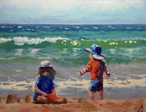 The Beach 05 by Garry Arzumanyan, Painting for Sale on Select