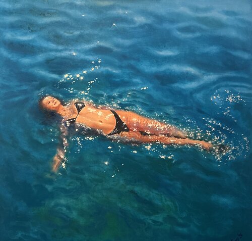 Pool 02 by Garry Arzumanyan, Painting for Sale on Select