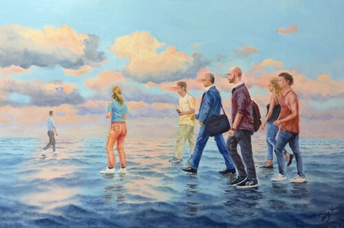 Crossing 03 by Garry Arzumanyan, Painting for Sale on Select