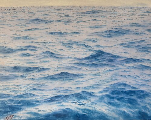 Wave language 01 by Garry Arzumanyan, Painting for Sale on Select