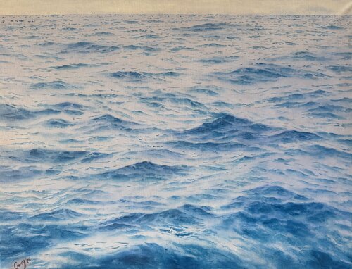 Wave language 01 by Garry Arzumanyan, Painting for Sale on Select