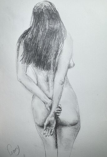Nude 20 by Garry Arzumanyan, Drawing for Sale on Select