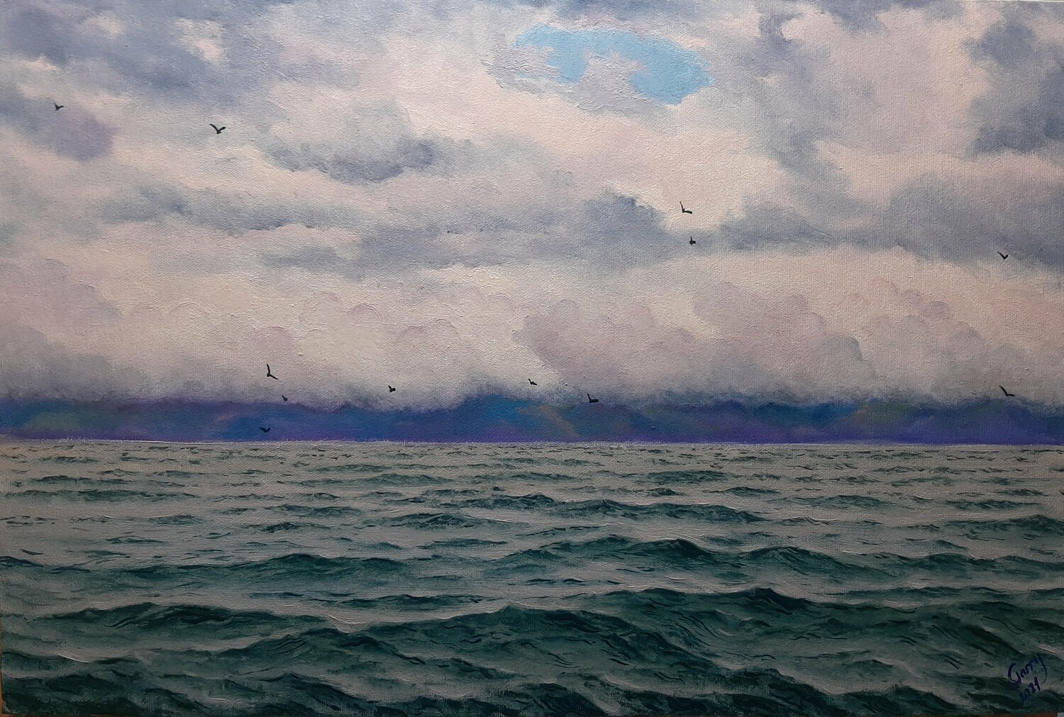 Waterscape 04 Garry Arzumanyan Original painting for sale
