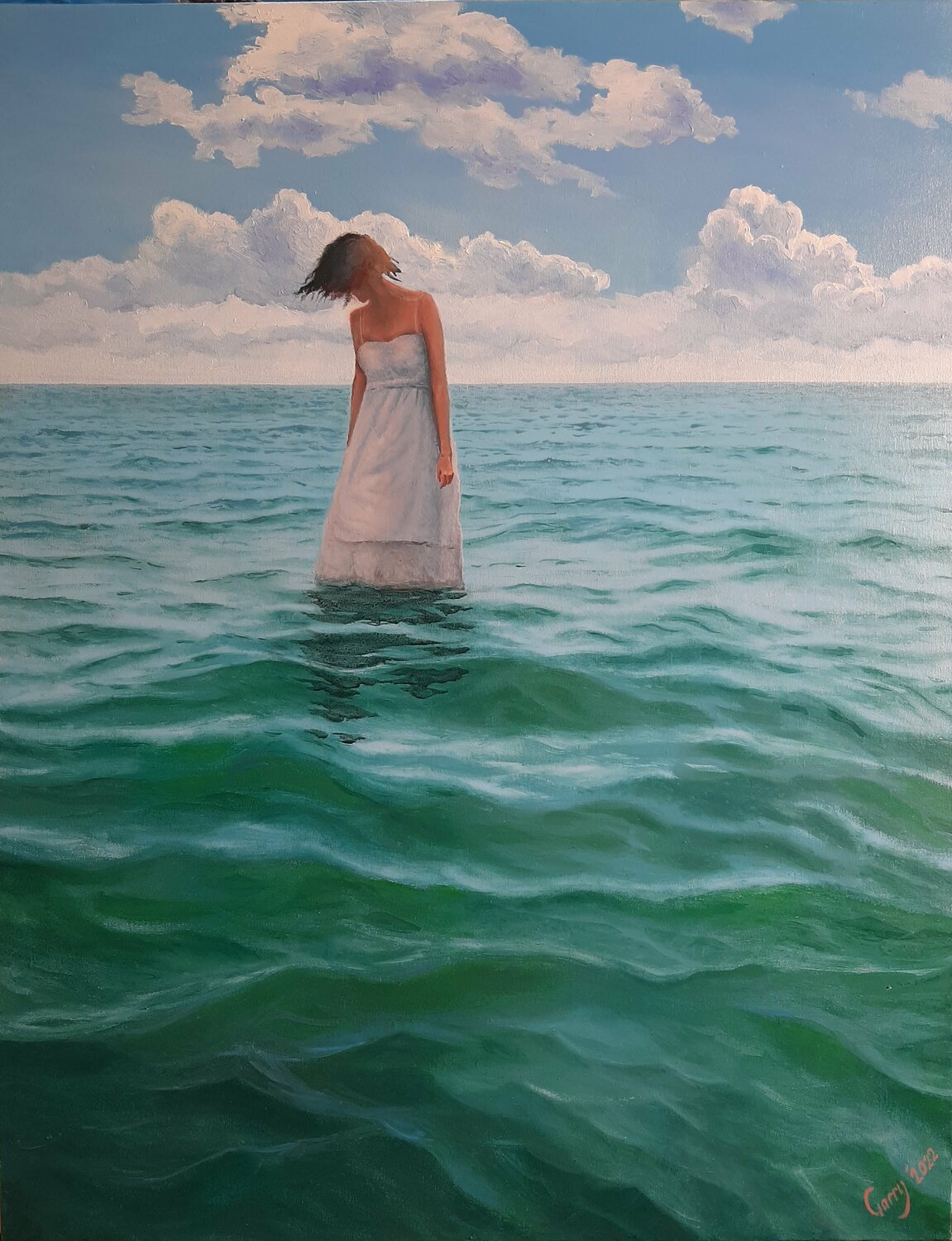 White Door 02 Garry Arzumanyan Original painting for sale