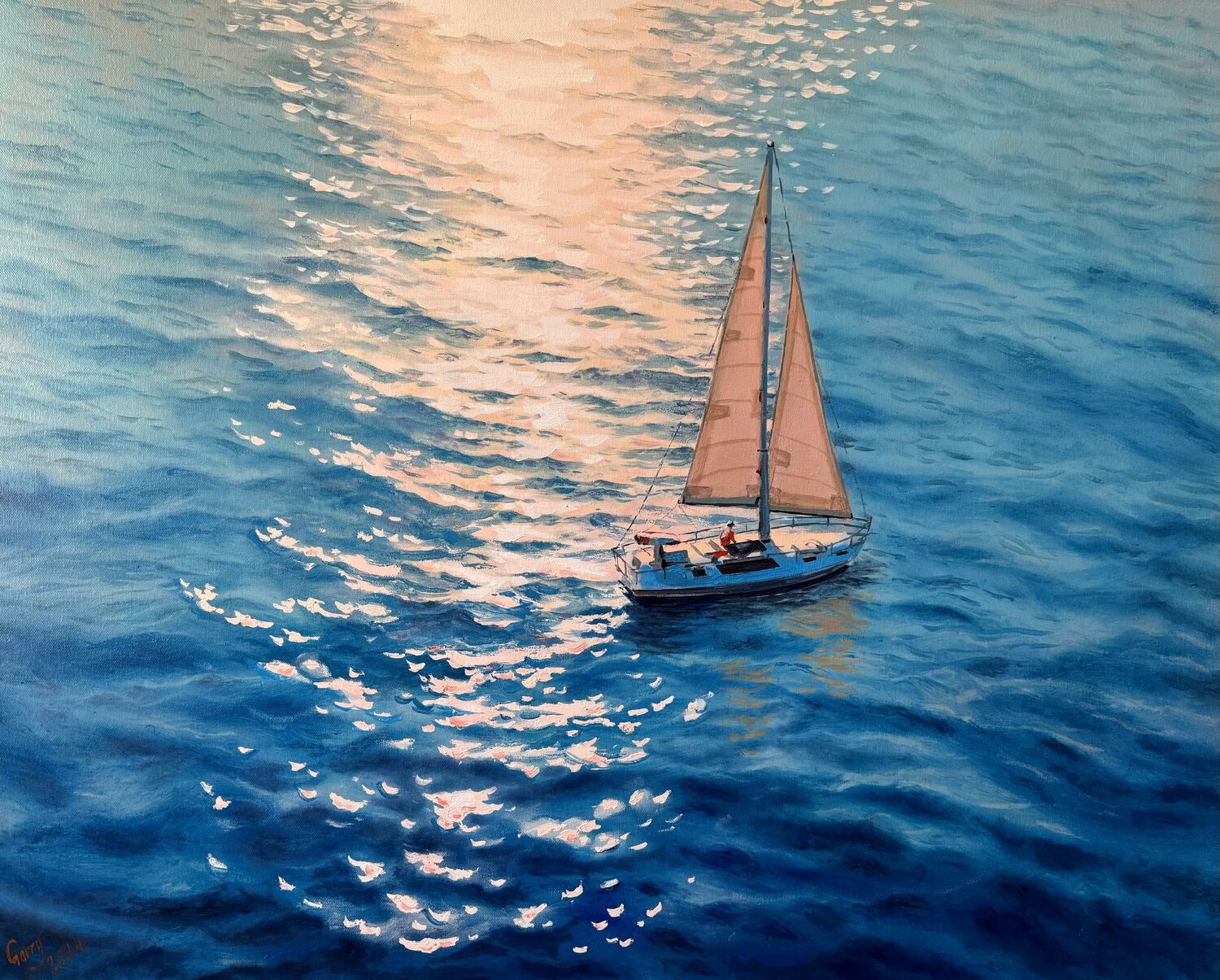“Seascape 42” Garry Arzumanyan Original painting for sale