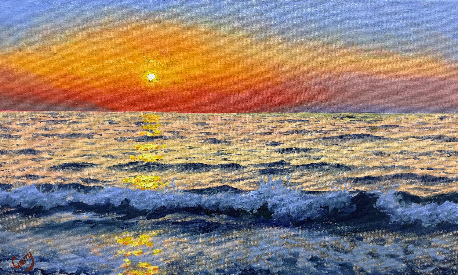 Sunset 09 Garry Arzumanyan Original painting for sale