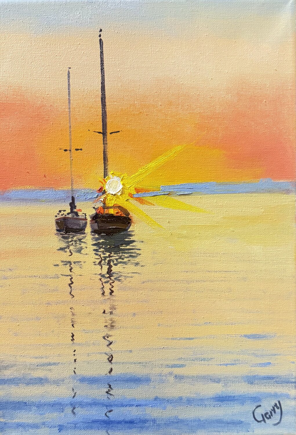Calm 11 Garry Arzumanyan Original painting for sale