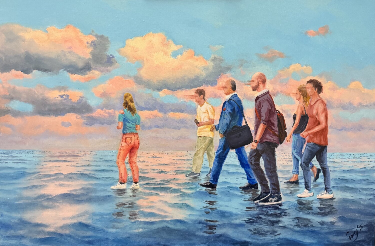 Crossing 03 Garry Arzumanyan Original painting for sale