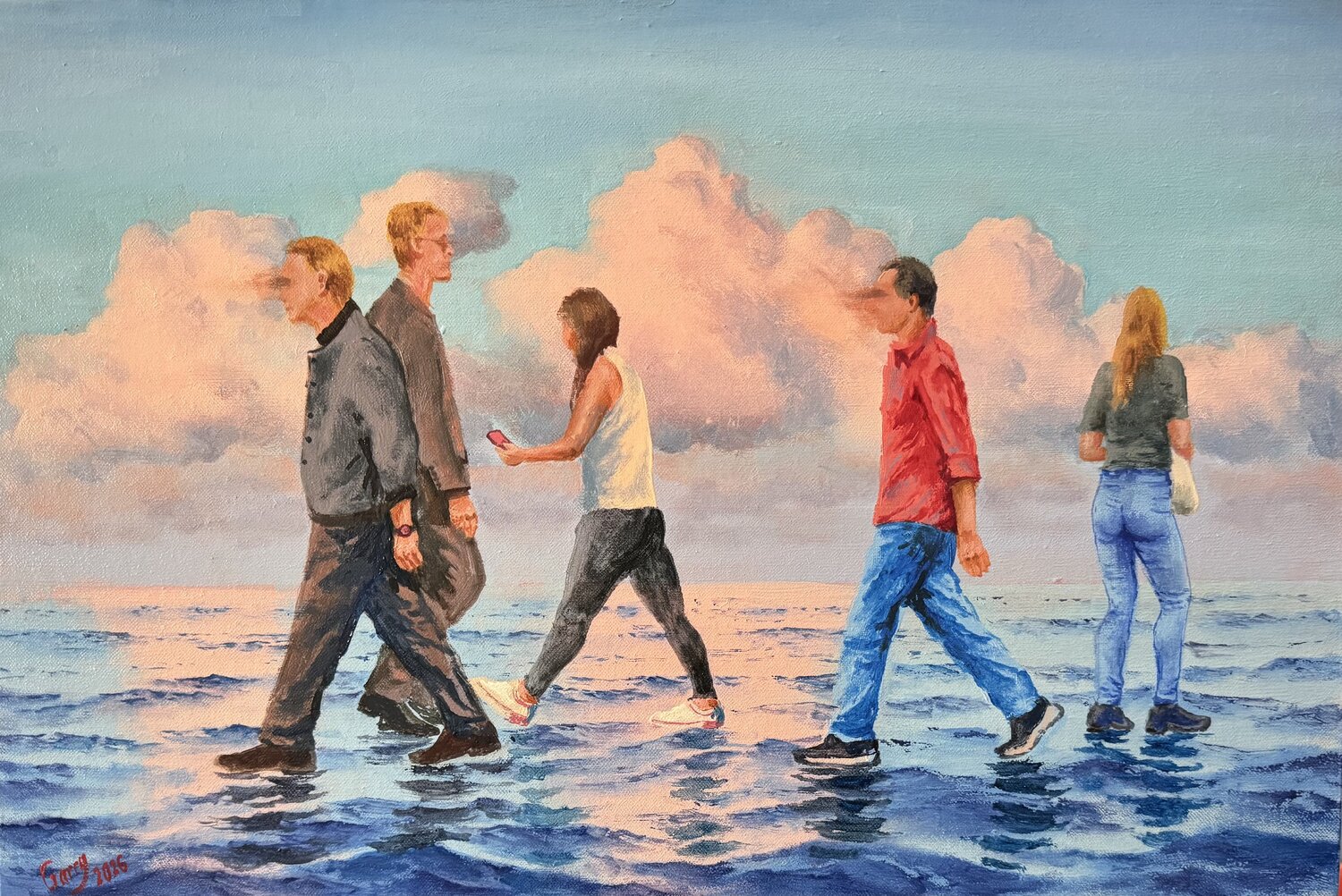 Crossing 05 Garry Arzumanyan Original painting for sale